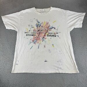 The Rolling Stones A Bigger Bang T‎ Shirt Size Xl Y2K 2006 Vintage Distressed